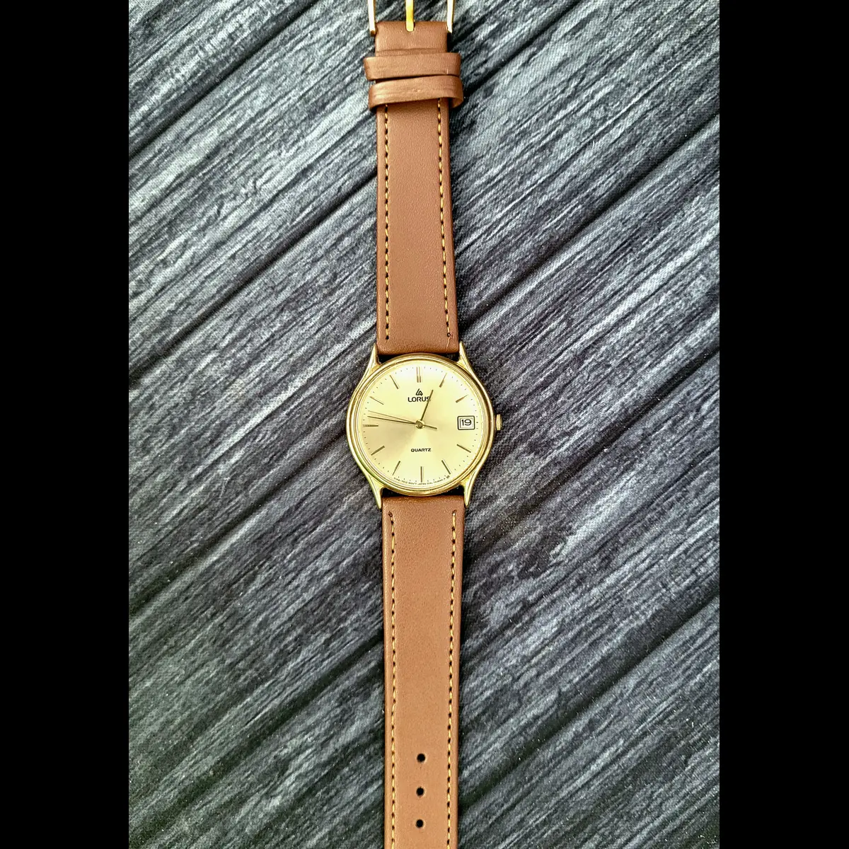 Rare Vintage Lorus Mens Dress Watch New Strap And Battery - Image 4
