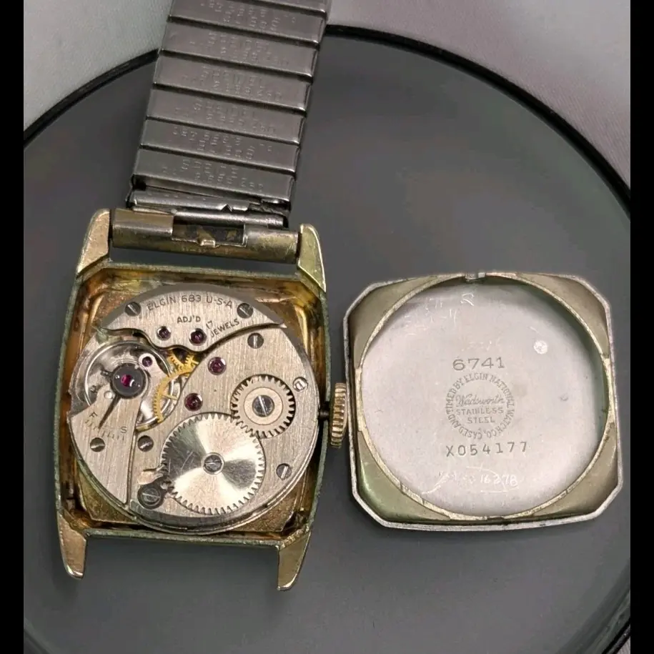 Rare Lord Elgin Fancy Lug Mens Mechanical Watch 10k Rgp 683 - Image 4