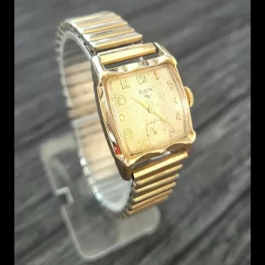 Rare Lord Elgin Fancy Lug Mens Mechanical Watch 10k Rgp 683