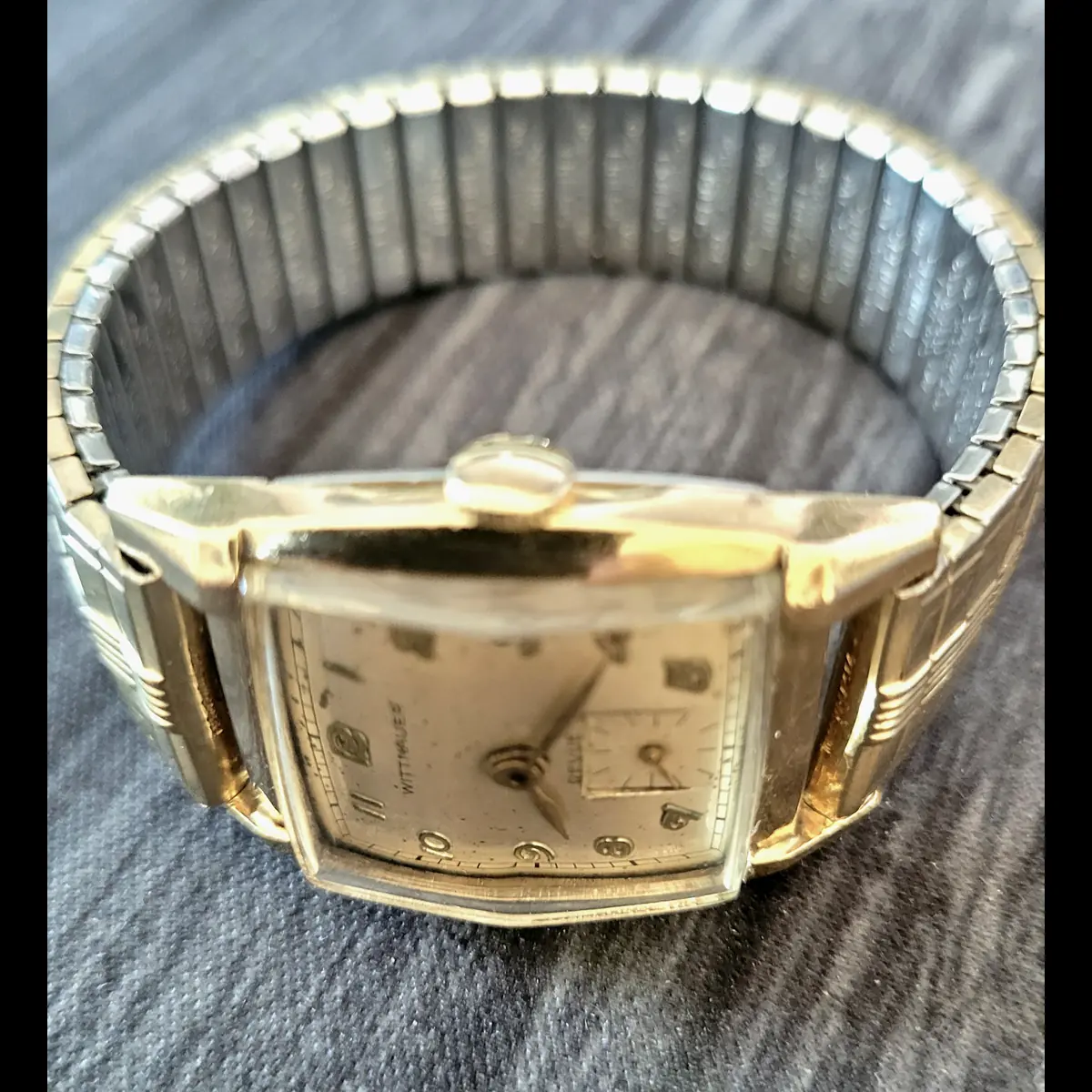 Vintage Wittnauer Revue 76 Mens Mechanical Watch 17j 10k Gf - Image 4