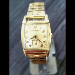 Vintage Wittnauer Revue 76 Mens Mechanical Watch 17j 10k Gf