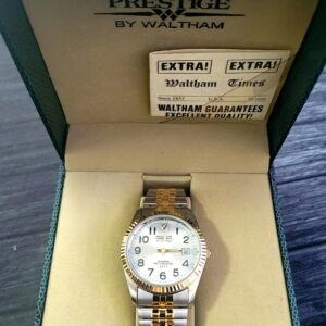 Pristine Vintage Waltham Prestige 1980'S Men's Watch In Box