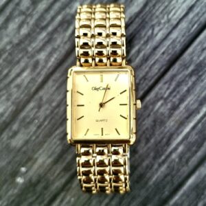 Rare Vintage Oleg Cassini Designer Mens Watch W - Box Papers