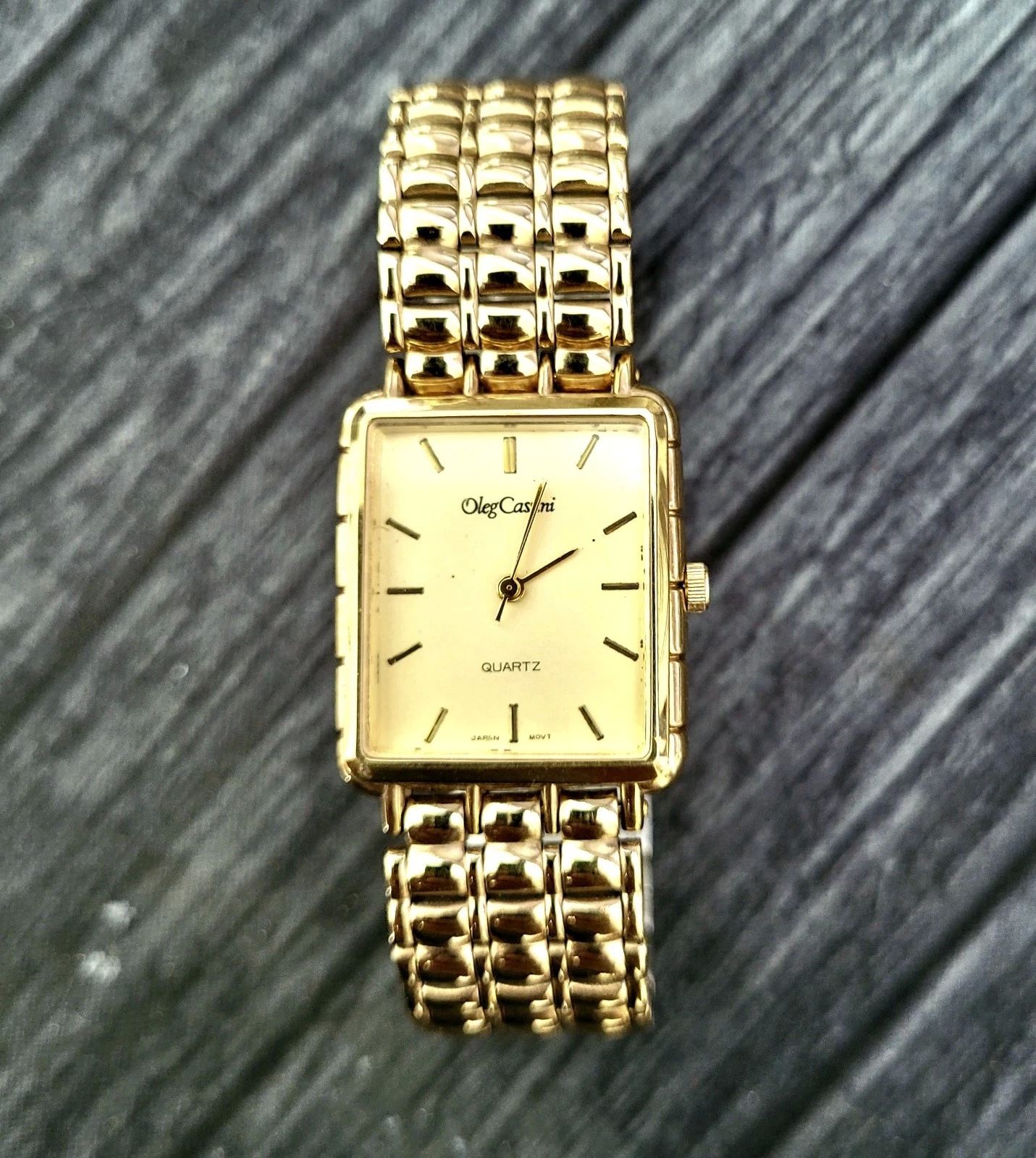 Rare Vintage Oleg Cassini Designer Mens Watch W - Box Papers