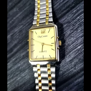 Vintage Rare Oleg Cassini Designer Mens Watch W Box-Papers