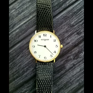 Vintage Wittnauer Mens Watch Swiss Gold In Box New Battery