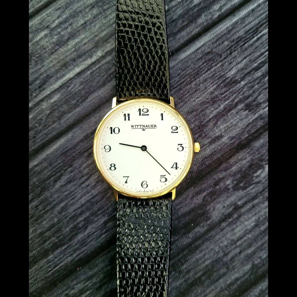 Vintage Wittnauer Mens Watch Swiss Gold In Box New Battery
