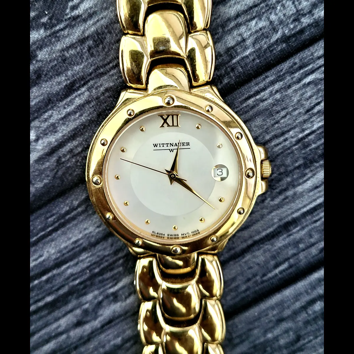 Rare Vintage Wittnauer Mens Swiss Watch Sapphire Crystal