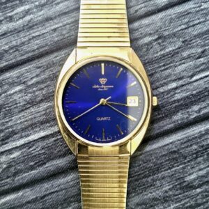 Vintage Rare Electric Blue Dial Jules Jurgensen Mens Watch