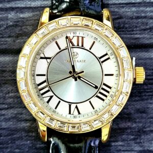 Rare Pablo Raez 35mm Manhattan Gem Studded White Roman Watch