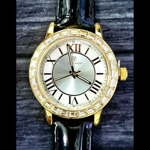 Rare Pablo Raez 35mm Manhattan Gem Studded White Roman Watch