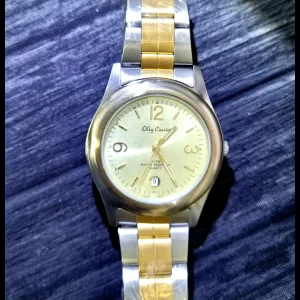 Rare Vintage Oleg Cassini Mens Designer Watch W Box Papers