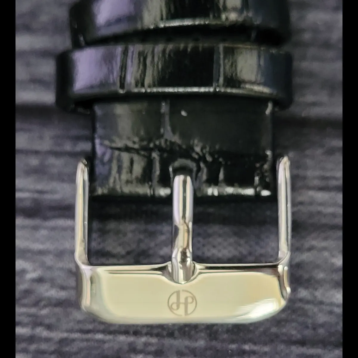 New Vintage Pablo Raez 40mm Mens Slv Wht Blk leather Presage Watch - Image 4