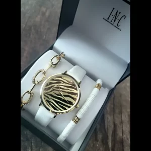 Vintage Inc Women's Fashion Lc Diamond Watch Gift Set