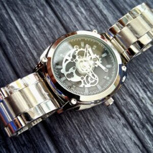 Rare Men's Open Heart Quartz Dial Watch New In Box W Papers