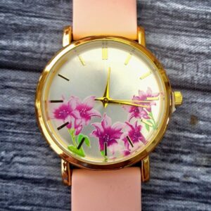 Rare New Old Stock Vintage Womens Calla Lily Dress Watch