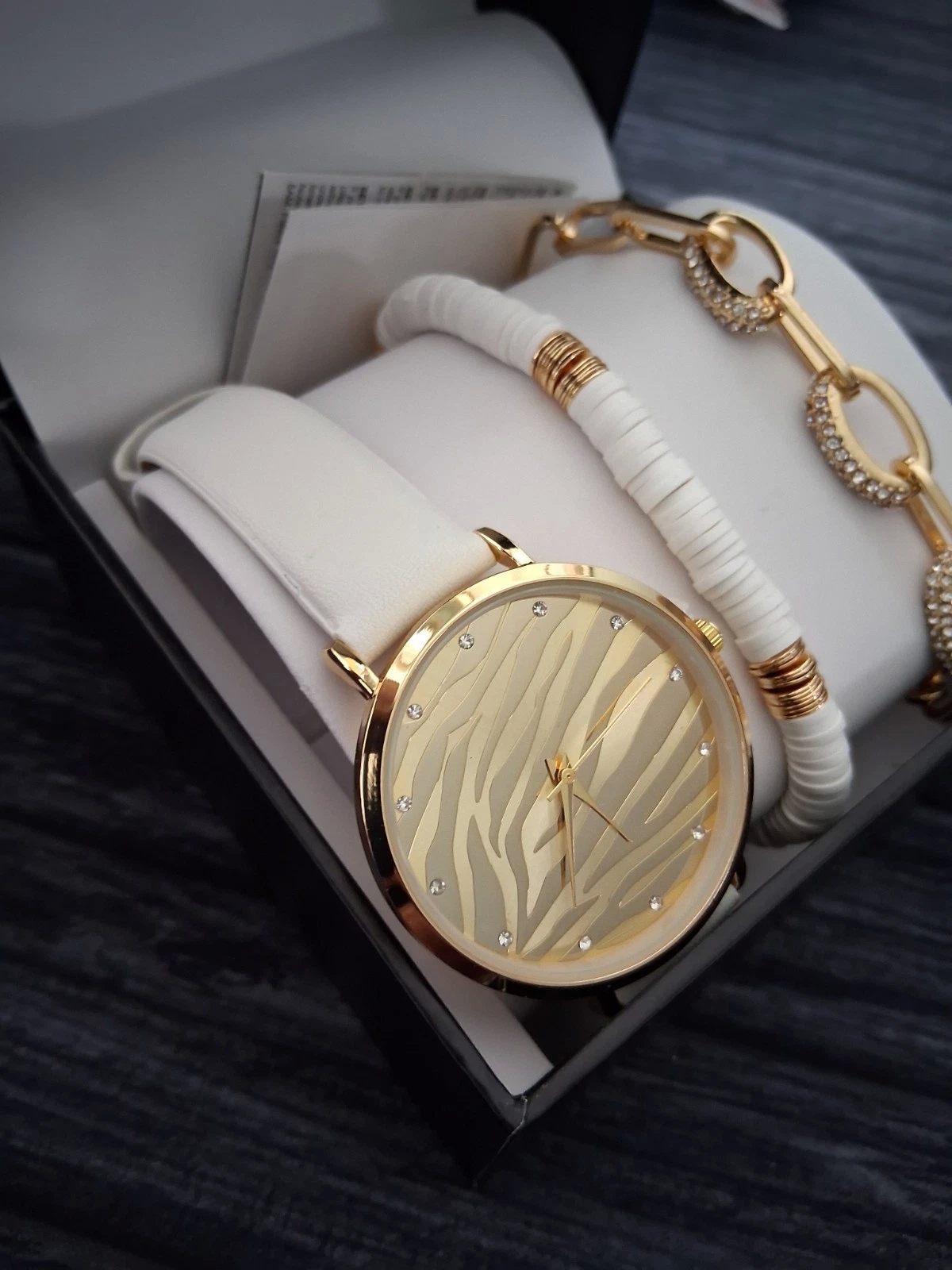 Vintage Inc Women's Fashion Lc Diamond Watch Gift Set