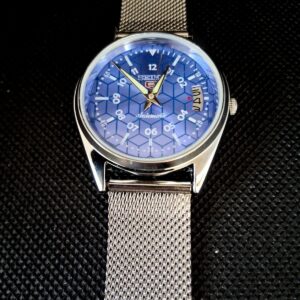 Vintage Seíko Automatic Geo Dial Date Men's Watch Exhib Mod