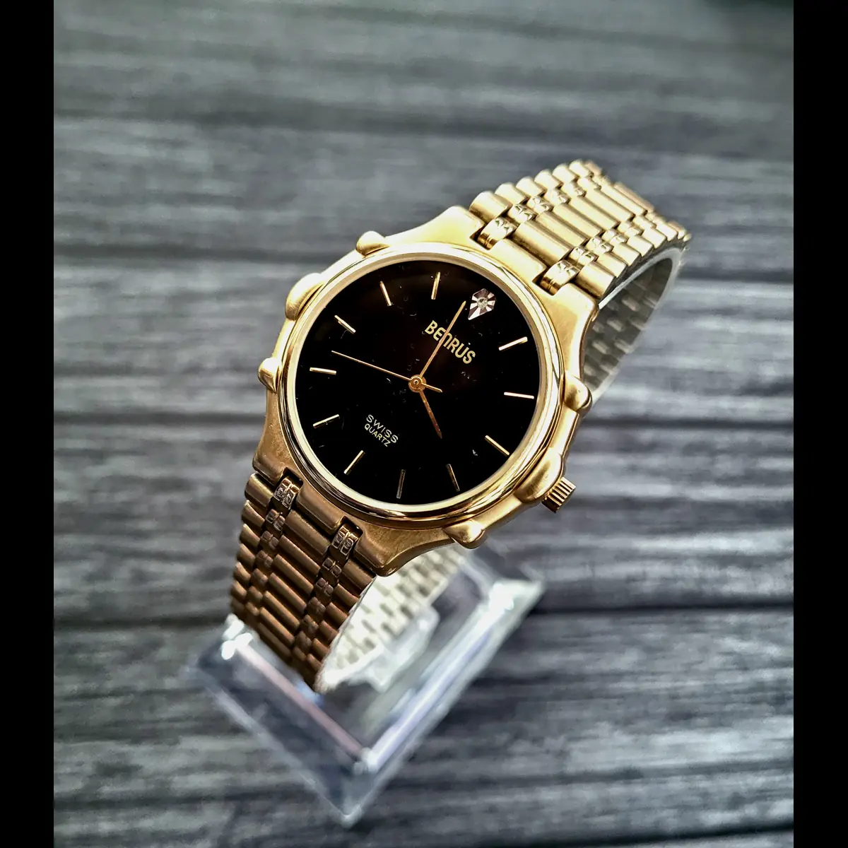 Rare Vintage Benrus Swiss Diamond Executive Watch Never Worn - Image 5