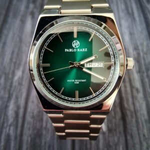 Pablo Raez Prx Style Case Men's Dress Watch Green Dial Watch