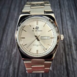 Pablo Raez Prx Style Case Mens Dress Watch Silver Dial Watch
