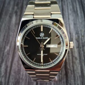 Pablo Raez Swiss Inspired Mens Ebony Enamel Dial Men's Watch