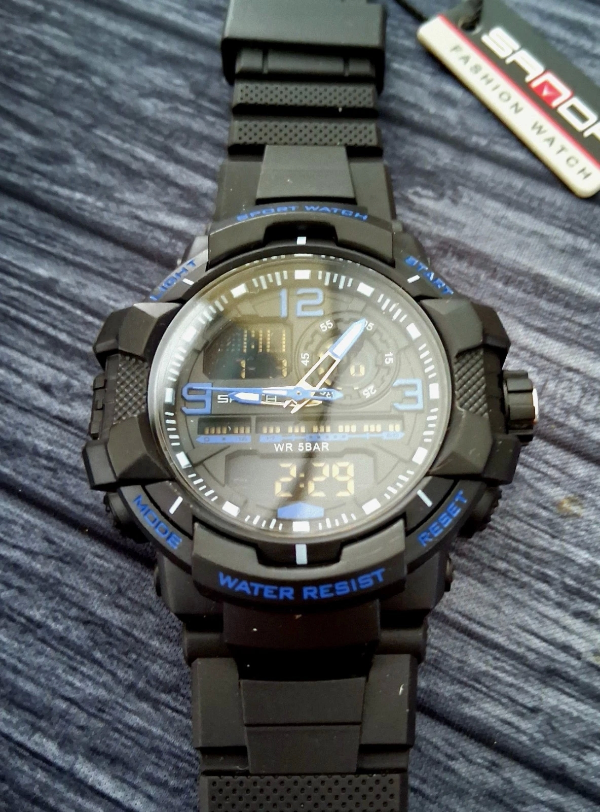 Black Ops Sandor Men’s Watch. Digital Gshock Design 5bar