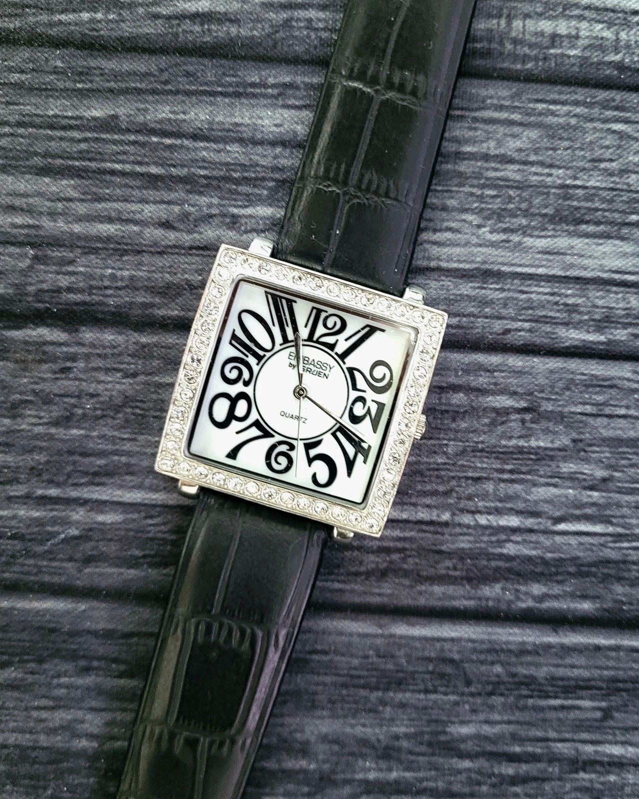 Rare Gruen Conquistador Square Dial Men Art Deco Dress Watch