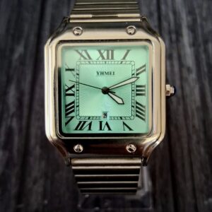 Vintage Inspired Square Milano Mens Tiffany Roman Dial Watch