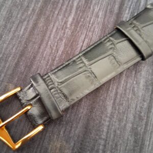 Croc Grain Laminated Leather Watch Strap 20mm X 196mm 7.75"