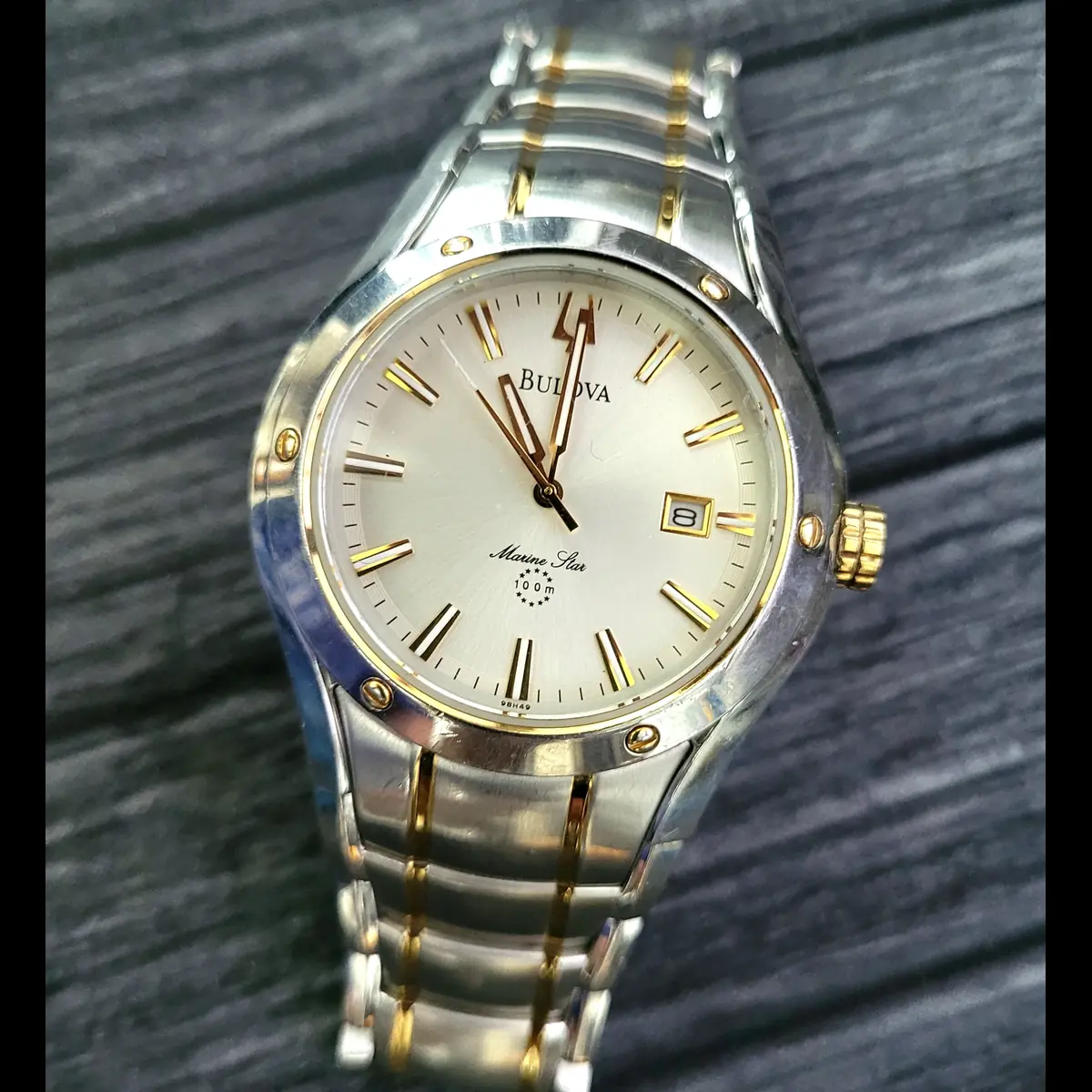 Rare Vintage Bulova Marine Star Men's Classic Diver Watch - Image 2