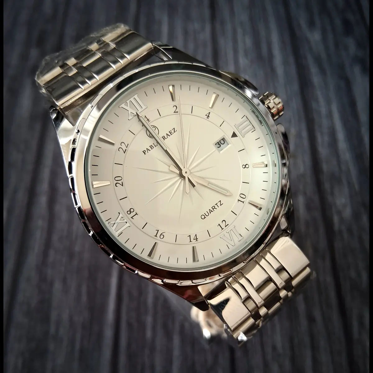 Pablo Raez Swiss Inspired Mens White Explorer Men's Watch - Image 4