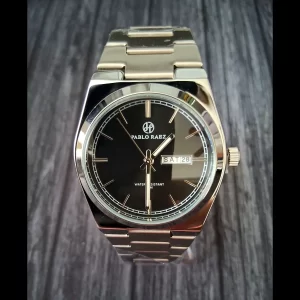 Pablo Raez Swiss Inspired Mens Ebony Enamel Prx Case-Dial Men's Watch