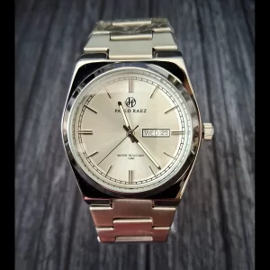 Pablo Raez Prx Style Case Mens Dress Watch Silver Dial Watch