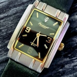 Gruen Precision Diamond Curvex Mens Tank Dress Watch