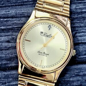 Vintage Rare Diamond Dial Dufonte Lucien Piccard Mens Watch