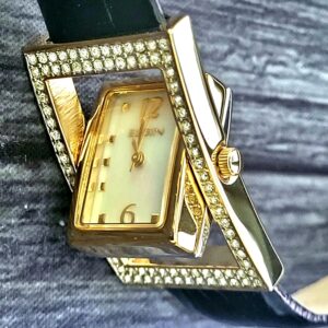 Very Rare Elgin Womans Watch Flip MOP Dial Watch New In Box