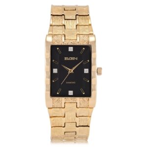 Elgin Diamond Dial Nugget Mens Tank Watch Authorized Dealer