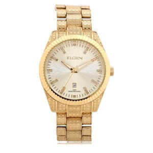 Elgin Diamond Nugget Mens Fluted Watch Authorized Dealer