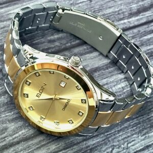 Rare Elgin Satin Diamond Dial Mens Watch Authorized Dealer