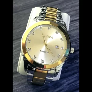 Rare Elgin Satin Diamond Dial Mens Watch Authorized Dealer