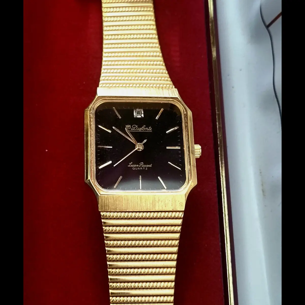 Very Rare Dufonte Black Diamond Dial Mens Watch New In Box - Image 2