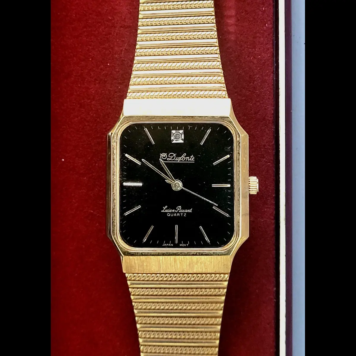 Very Rare Dufonte Black Diamond Dial Mens Watch New In Box - Image 3