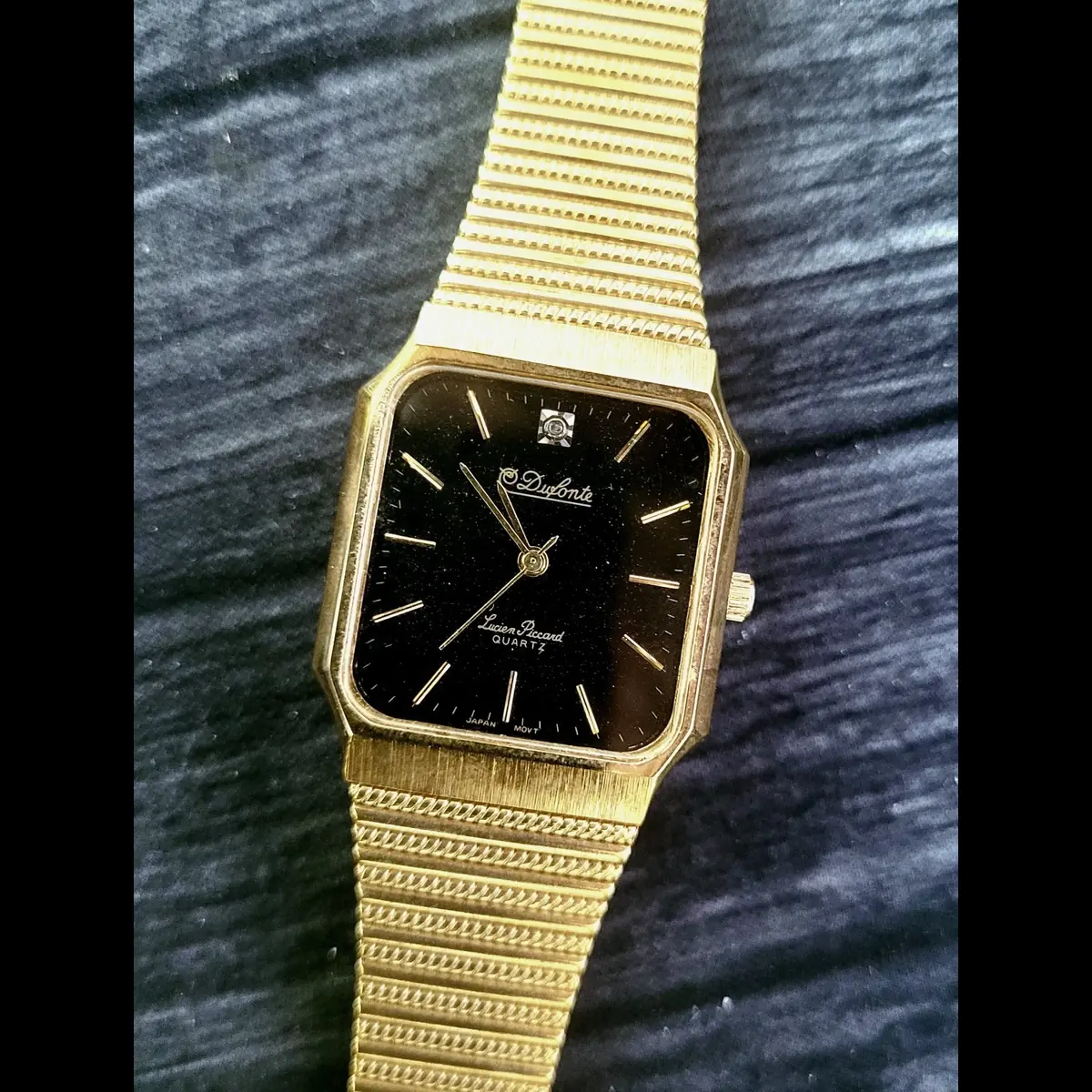 Very Rare Dufonte Black Diamond Dial Mens Watch New In Box