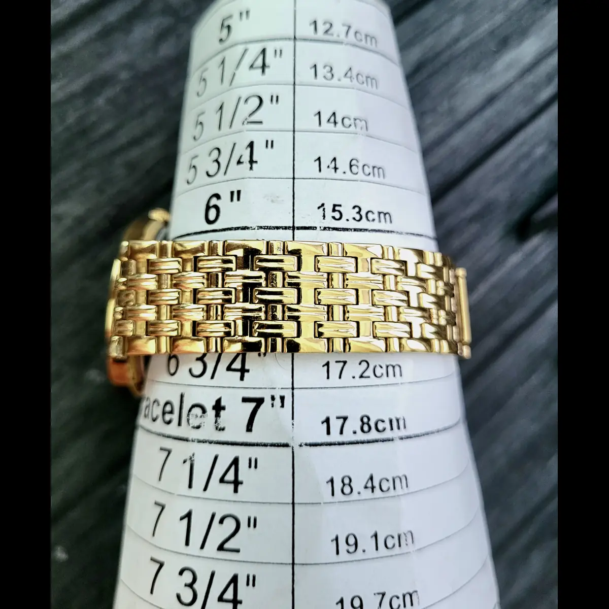 Rare Unisex Elgin Diamond Dial Faceted Crystal Dress Watch - Image 4