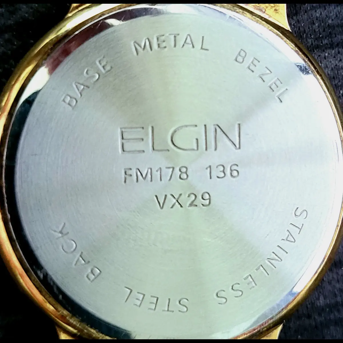 Rare Unisex Elgin Diamond Dial Faceted Crystal Dress Watch - Image 5