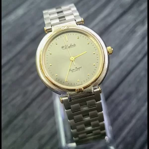 Vintage Dufonte Lucien Piccard 2 Tone Unisex Dress Watch