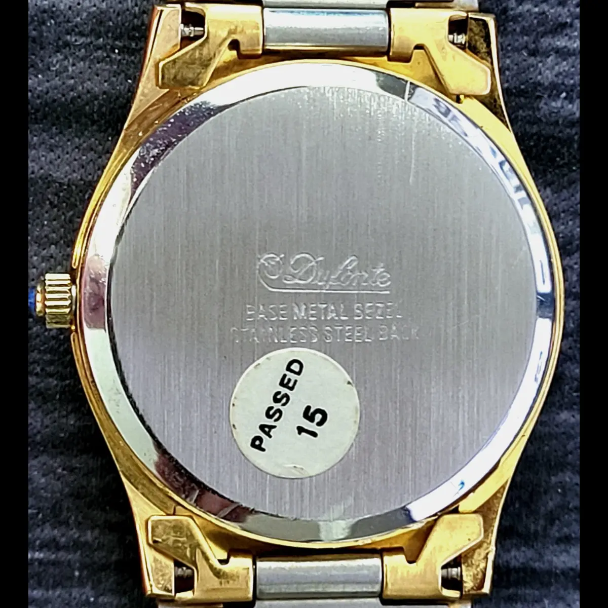 Vintage Rare Diamond Dial Dufonte Lucien Piccard Mens Watch - Image 3