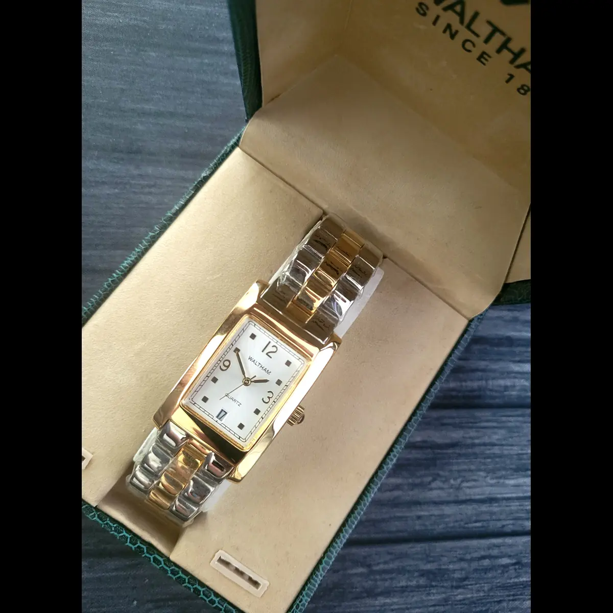 Brand New Vintage Waltham 2 Tone White Enamel Men's Watch - Image 5