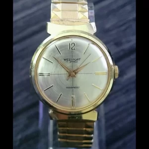 Rare Vintage Wesclox Westport Mechanical Mens Watch Runs